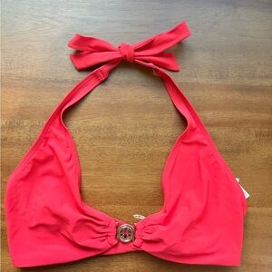 Tory Burch Bold Red Swimwear Top